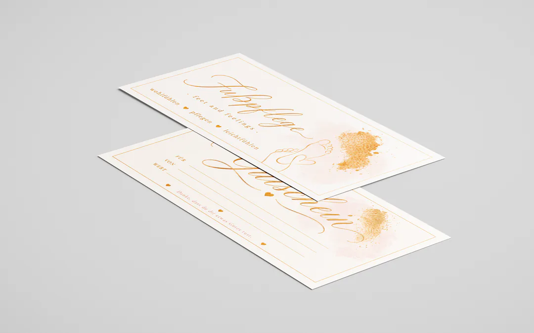 Gutscheinkarten für Sandra Rengstl Fußpflege