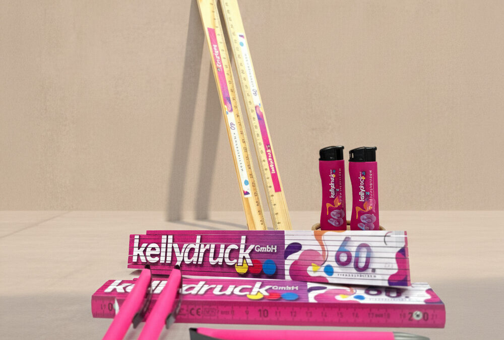 Geschäftsausstattung für kelly-druck GmbH – 60-jähriges Jubiläum
