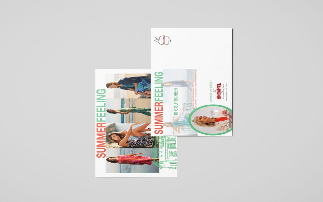 Personalisiertes Mailing für Holzapfel Bekleidung